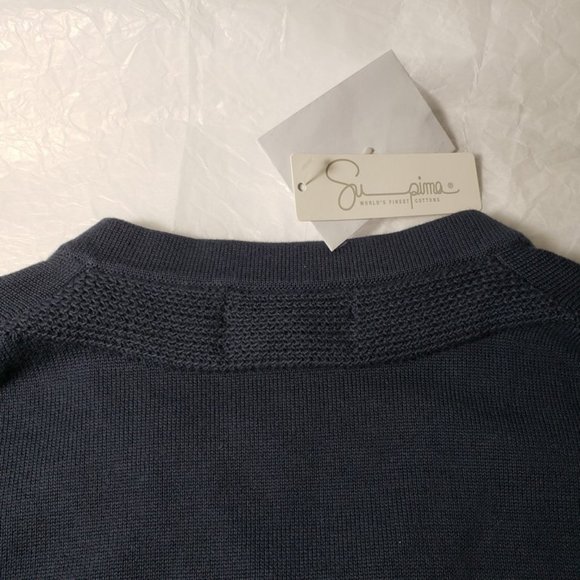 Lands' End Men's Navy V-neck Sweater Size Small - Picture 4 of 8